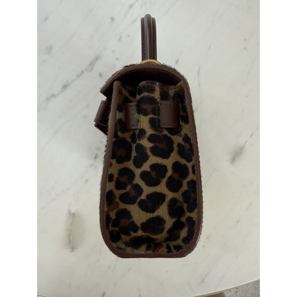 VERSACE Medusa Plaque Leopard Printed Top HANDLE Bag $ 2800 Retail - Picture 8 of 16